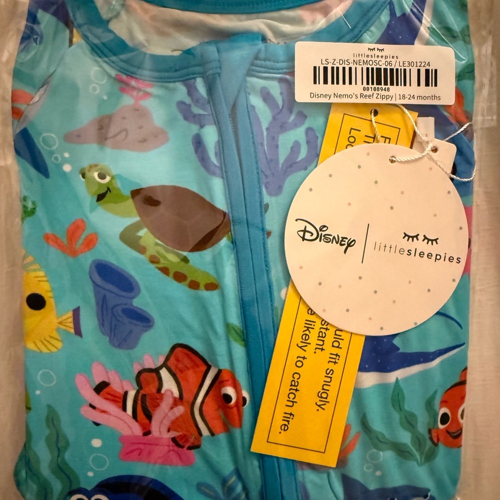 Little Sleepies Disney Nemo’s Reef Zippy - 18-24M